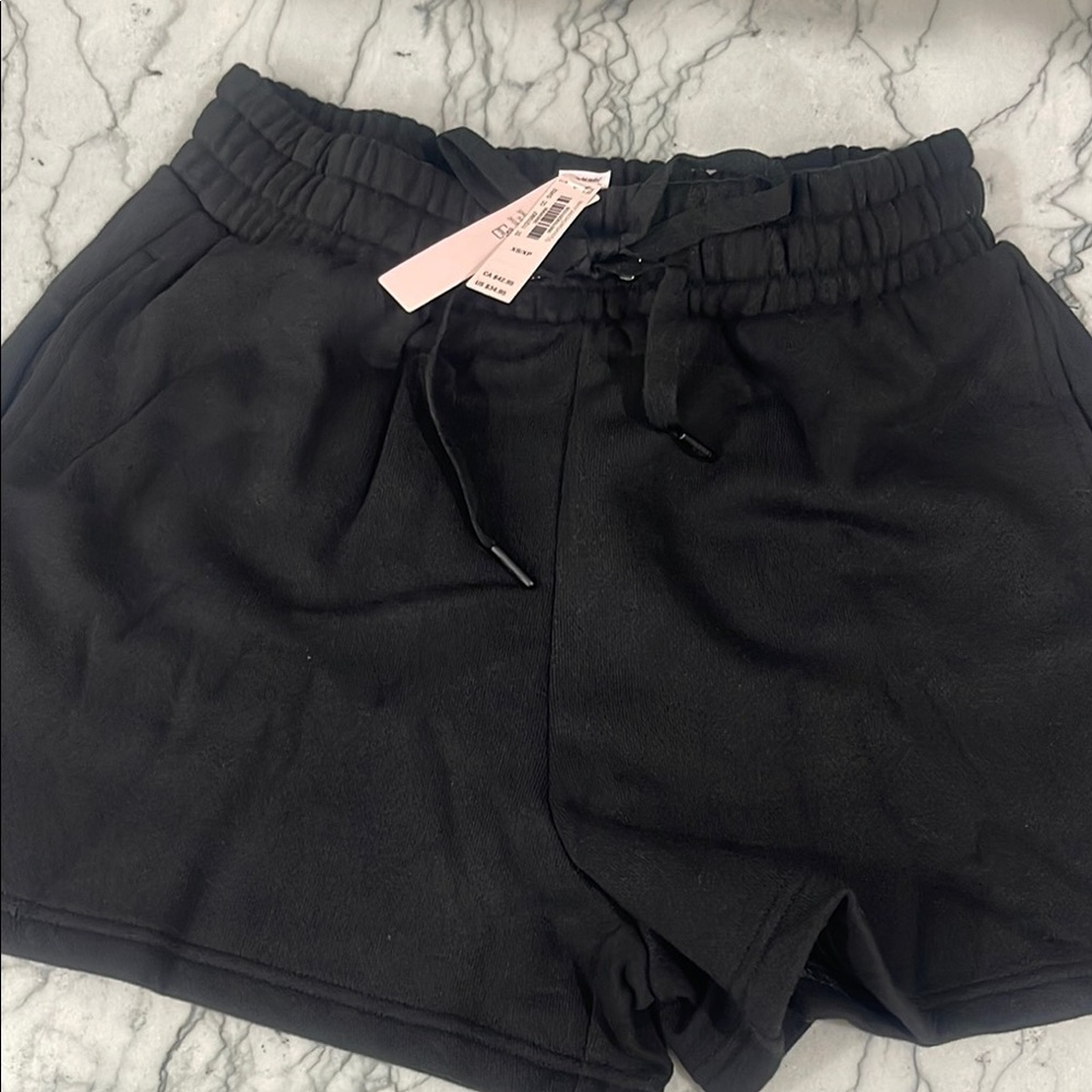 Victoria’s Secret Black Athletic Shorts with Elastic Waistband